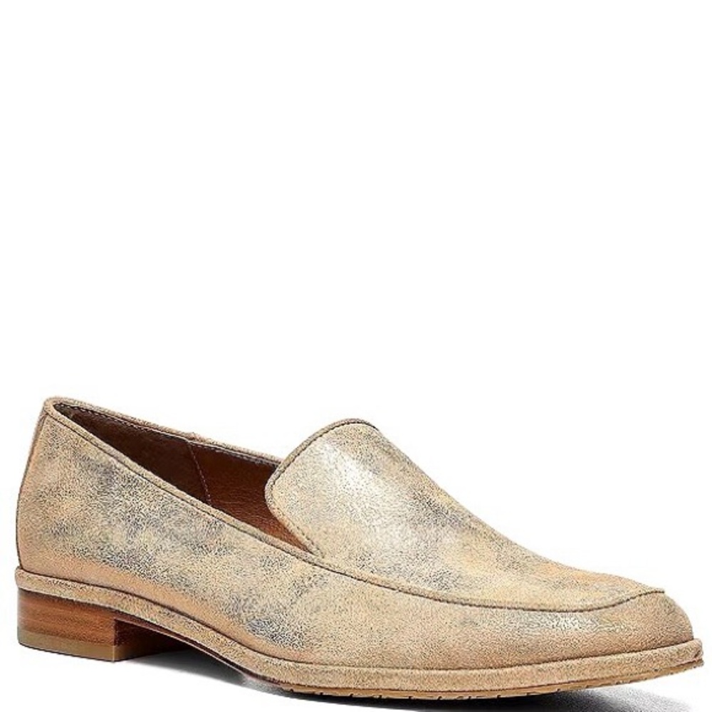 Donald Pliner Halia Gold Metallic Loafers